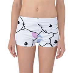 Kitty Cuddling Cat Kitten Feline Reversible Boyleg Bikini Bottoms by Sapixe