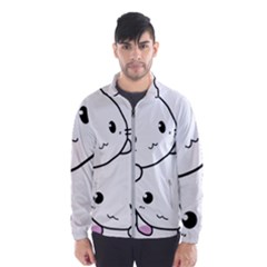 Kitty Cuddling Cat Kitten Feline Windbreaker (men) by Sapixe