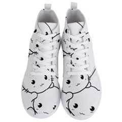 Kitty Cuddling Cat Kitten Feline Men s Lightweight High Top Sneakers