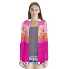 Sowa Owls Bird Wild Birds Pen Drape Collar Cardigan by Sapixe