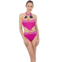 Sowa Owls Bird Wild Birds Pen Halter Side Cut Swimsuit