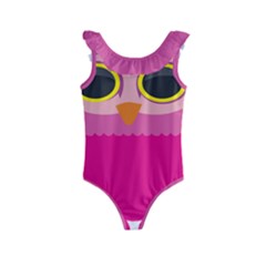 Sowa Owls Bird Wild Birds Pen Kids  Frill Swimsuit