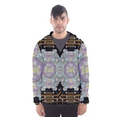 Butterflies And Flowers A In Romantic Universe Hooded Windbreaker (men) by pepitasart