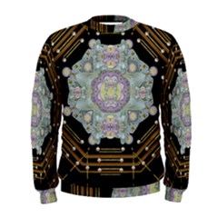 Butterflies And Flowers A In Romantic Universe Men s Sweatshirt by pepitasart