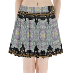 Butterflies And Flowers A In Romantic Universe Pleated Mini Skirt by pepitasart