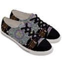 Butterflies And Flowers A In Romantic Universe Men s Low Top Canvas Sneakers View3