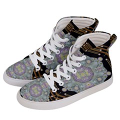 Butterflies And Flowers A In Romantic Universe Women s Hi-top Skate Sneakers by pepitasart