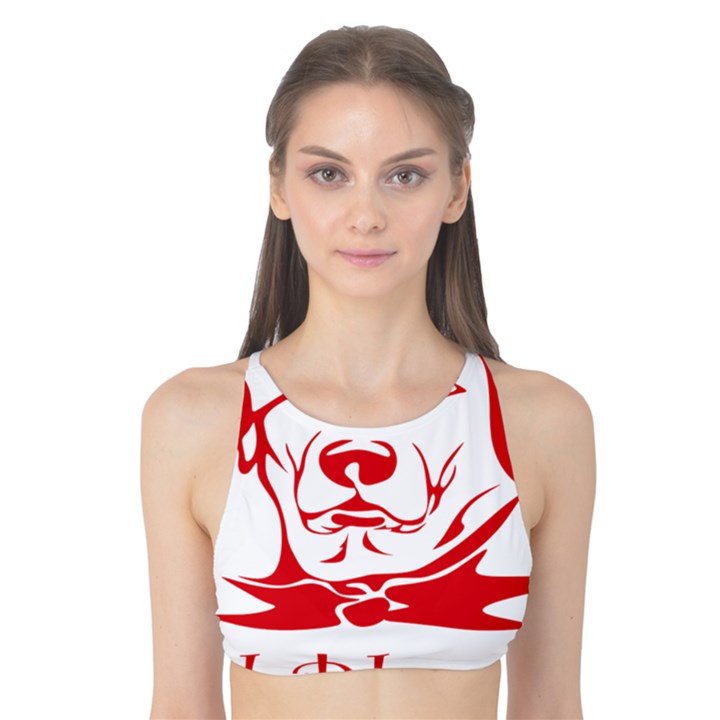 Dog Santa Hat Winter Christmas Tank Bikini Top