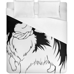 Animal Canine Dog Japanese Chin Duvet Cover (california King Size) by Sapixe