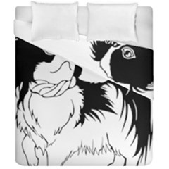 Animal Canine Dog Japanese Chin Duvet Cover Double Side (california King Size) by Sapixe