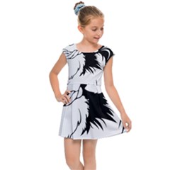 Animal Canine Dog Japanese Chin Kids Cap Sleeve Dress