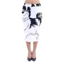 Animal Canine Dog Japanese Chin Velvet Midi Pencil Skirt View1