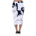 Animal Canine Dog Japanese Chin Velvet Midi Pencil Skirt View2