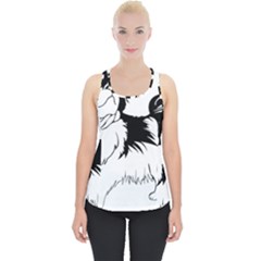 Animal Canine Dog Japanese Chin Piece Up Tank Top by Sapixe