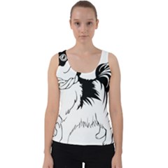 Animal Canine Dog Japanese Chin Velvet Tank Top by Sapixe