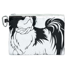 Animal Canine Dog Japanese Chin Canvas Cosmetic Bag (xl) by Sapixe