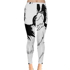 Animal Canine Dog Japanese Chin Inside Out Leggings by Sapixe