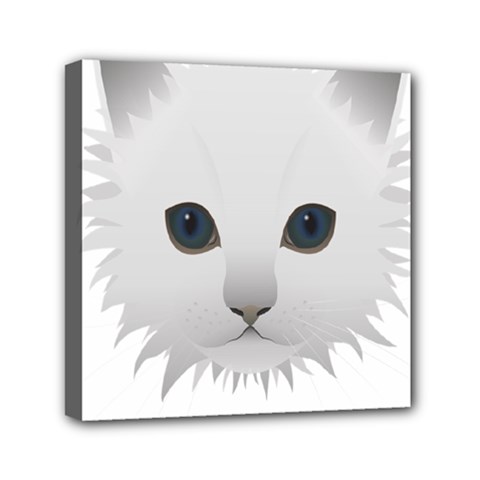 Cat Animal Pet Kitty Cats Kitten Mini Canvas 6  X 6  by Sapixe