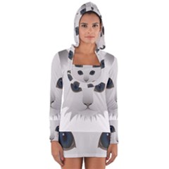 Cat Animal Pet Kitty Cats Kitten Long Sleeve Hooded T-shirt by Sapixe