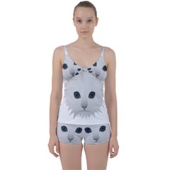 Cat Animal Pet Kitty Cats Kitten Tie Front Two Piece Tankini by Sapixe