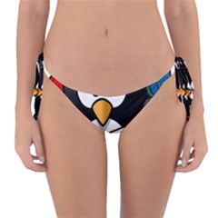 Penguin Pirate Tux Animal Bandana Reversible Bikini Bottom by Sapixe