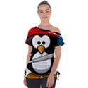 Penguin Pirate Tux Animal Bandana Tie-Up Tee View1