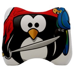 Penguin Pirate Tux Animal Bandana Velour Head Support Cushion