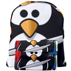 Penguin Pirate Tux Animal Bandana Giant Full Print Backpack by Sapixe