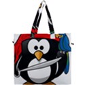 Penguin Pirate Tux Animal Bandana Canvas Travel Bag View1