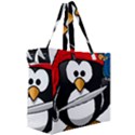 Penguin Pirate Tux Animal Bandana Canvas Travel Bag View3