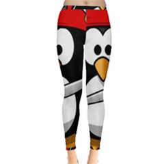 Penguin Pirate Tux Animal Bandana Inside Out Leggings by Sapixe