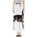 Black White Dog Beagle Pet Animal Full Length Maxi Skirt View1