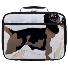 Black White Dog Beagle Pet Animal Full Print Lunch Bag by Sapixe