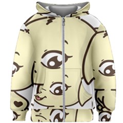 Doggy Dog Puppy Animal Pet Figure Kids Zipper Hoodie Without Drawstring by Sapixe