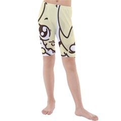 Doggy Dog Puppy Animal Pet Figure Kids  Mid Length Swim Shorts by Sapixe