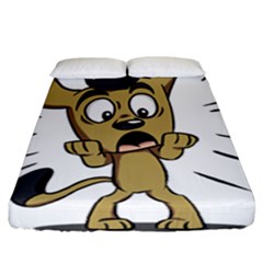 Animal Canine Cartoon Dog Pet Fitted Sheet (california King Size) by Sapixe