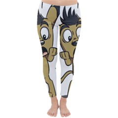 Animal Canine Cartoon Dog Pet Classic Winter Leggings