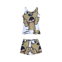 Animal Canine Cartoon Dog Pet Kid s Boyleg Swimsuit by Sapixe