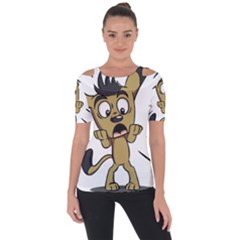 Animal Canine Cartoon Dog Pet Short Sleeve Top by Sapixe