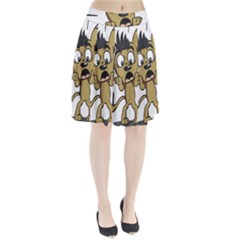 Animal Canine Cartoon Dog Pet Pleated Skirt by Sapixe