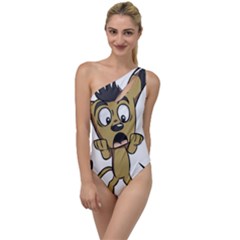 Animal Canine Cartoon Dog Pet To One Side Swimsuit