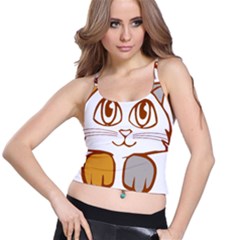 Animal Cat Feline Kitten Pet Spaghetti Strap Bra Top by Sapixe