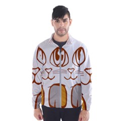 Animal Cat Feline Kitten Pet Windbreaker (men) by Sapixe