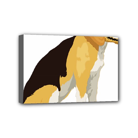 Black Yellow Dog Beagle Pet Mini Canvas 6  X 4  by Sapixe