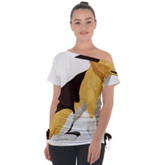 Black Yellow Dog Beagle Pet Tie-up Tee