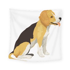 Black Yellow Dog Beagle Pet Square Tapestry (small) by Sapixe