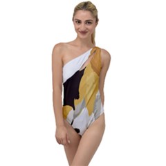 Black Yellow Dog Beagle Pet To One Side Swimsuit