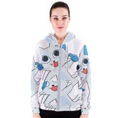 Animal Anthropomorphic Women s Zipper Hoodie by Sapixe