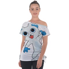 Animal Anthropomorphic Tie-up Tee