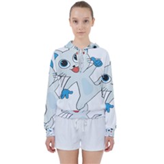 Animal Anthropomorphic Women s Tie Up Sweat by Sapixe